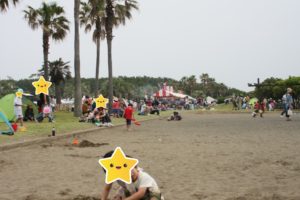 辻堂海浜公園の砂場遊び