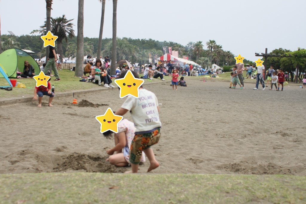 辻堂海浜公園の砂場遊び