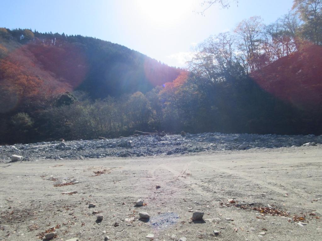 西丹沢大滝キャンプ場のフリーサイトから見られる景色