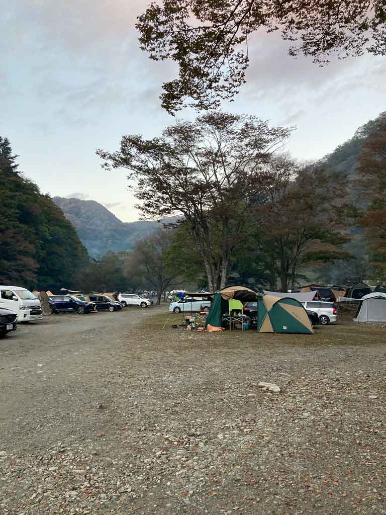 ウェルキャンプ西丹沢キャンプ場のサイト